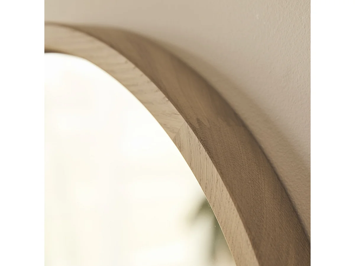 Specchio in legno massello di rovere 50x50 Fanie