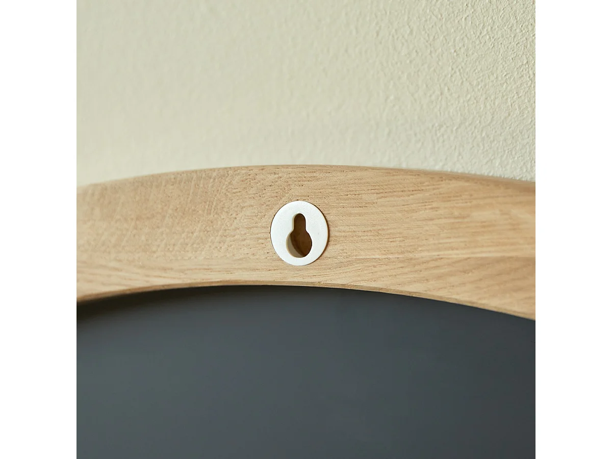 Specchio in legno massello di rovere 50x50 Fanie