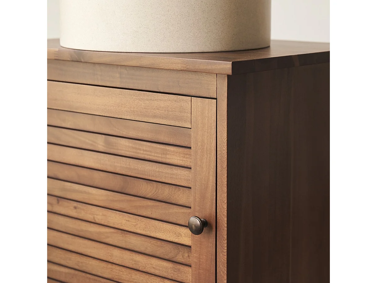 Mobile sotto lavabo Loggia in legno di acacia massello 60 cm