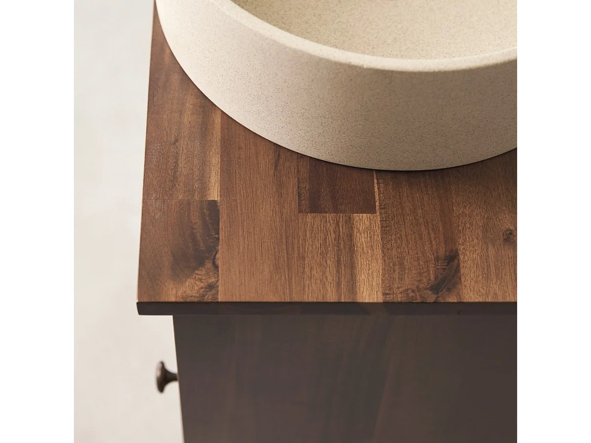 Mobile sotto lavabo Loggia in legno di acacia massello 60 cm