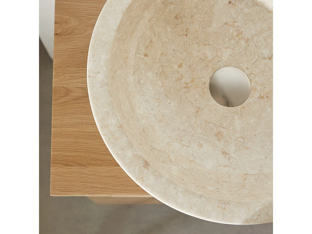 Waschbecken aus Marmor Calypso Cream