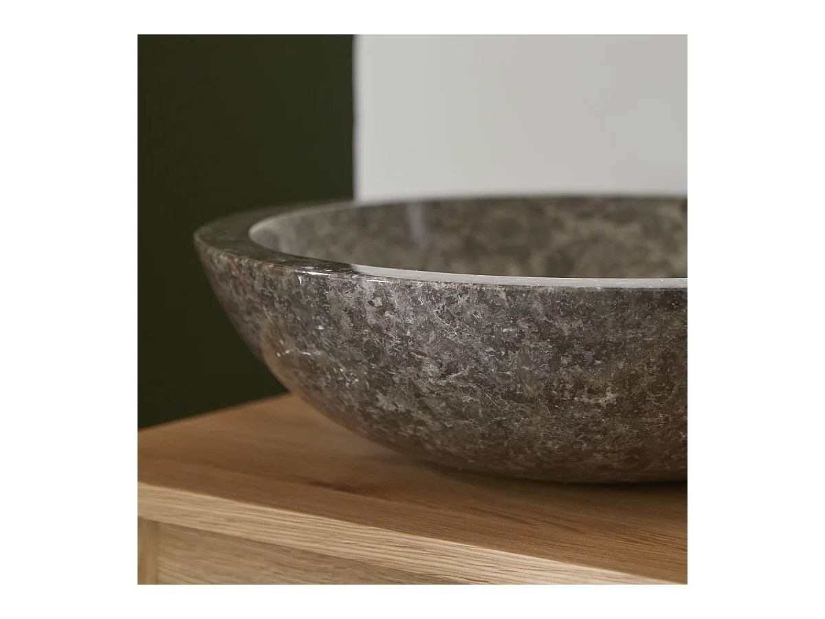 Waschbecken aus grauem Marmor Calypso grey