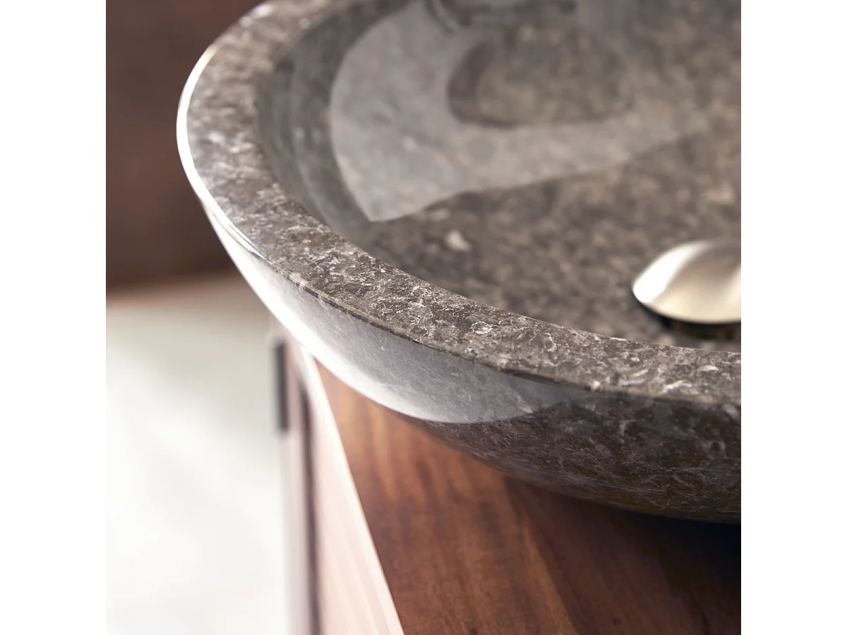 Lavabo grigio in marmo Calypso Grey