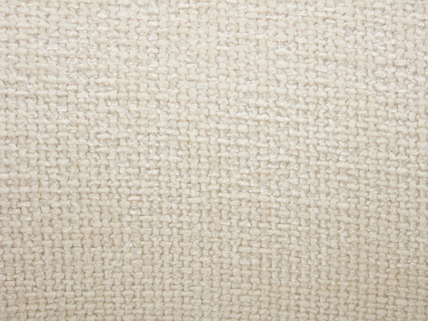 Lot de 2 tabourets de bar en tissu texturé et bois d'hévéa - Crème - YELAZ