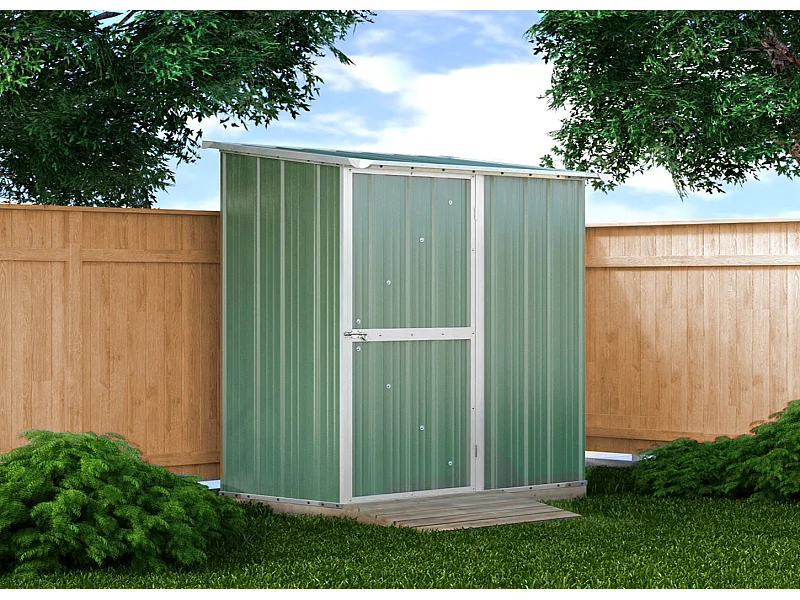 Casetta per esterno giardino box deposito attrezzi 174x100cm x h 182cm - 43kg - 1,74mq - VERDE