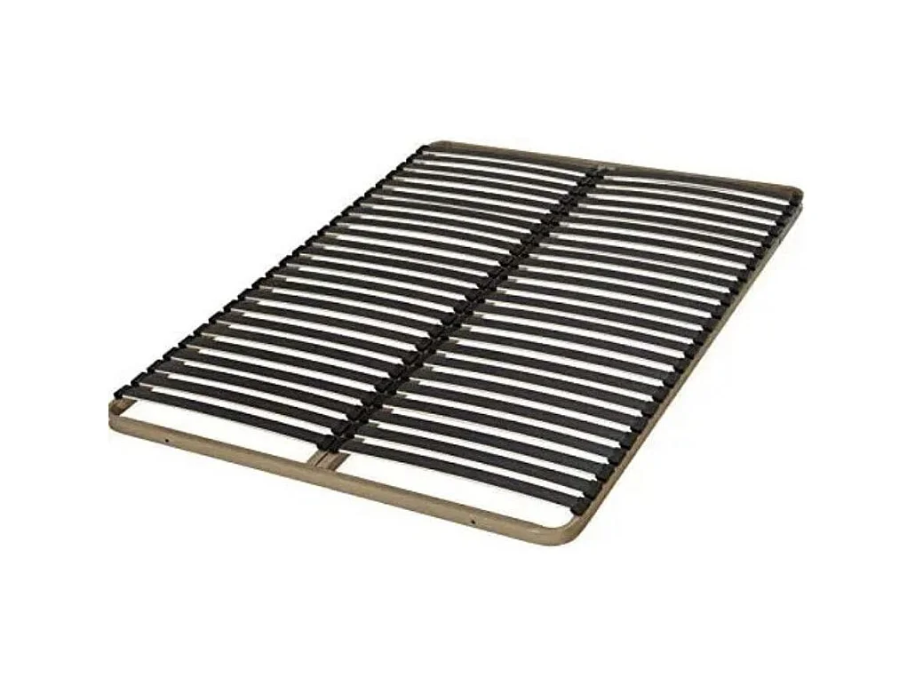 Lit tissu capitonné Venizia-Marron-160x200-Version avec sommier