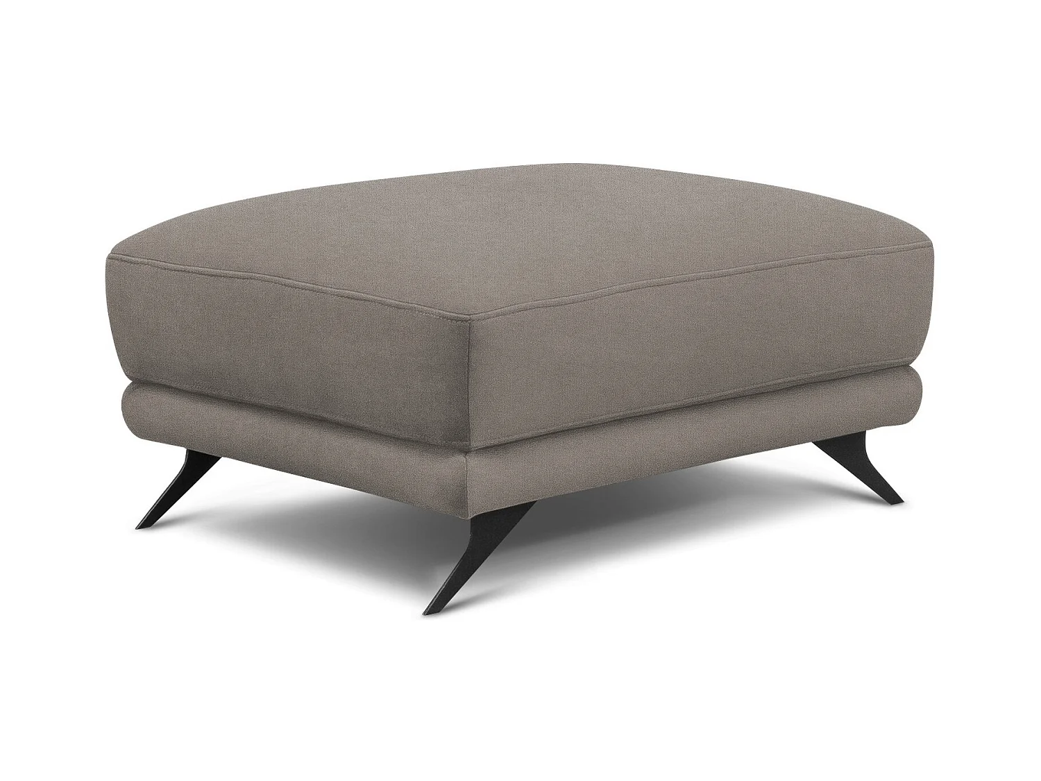 Pouf en tissu MAGY – Confort dans un style contemporain-Gris foncé