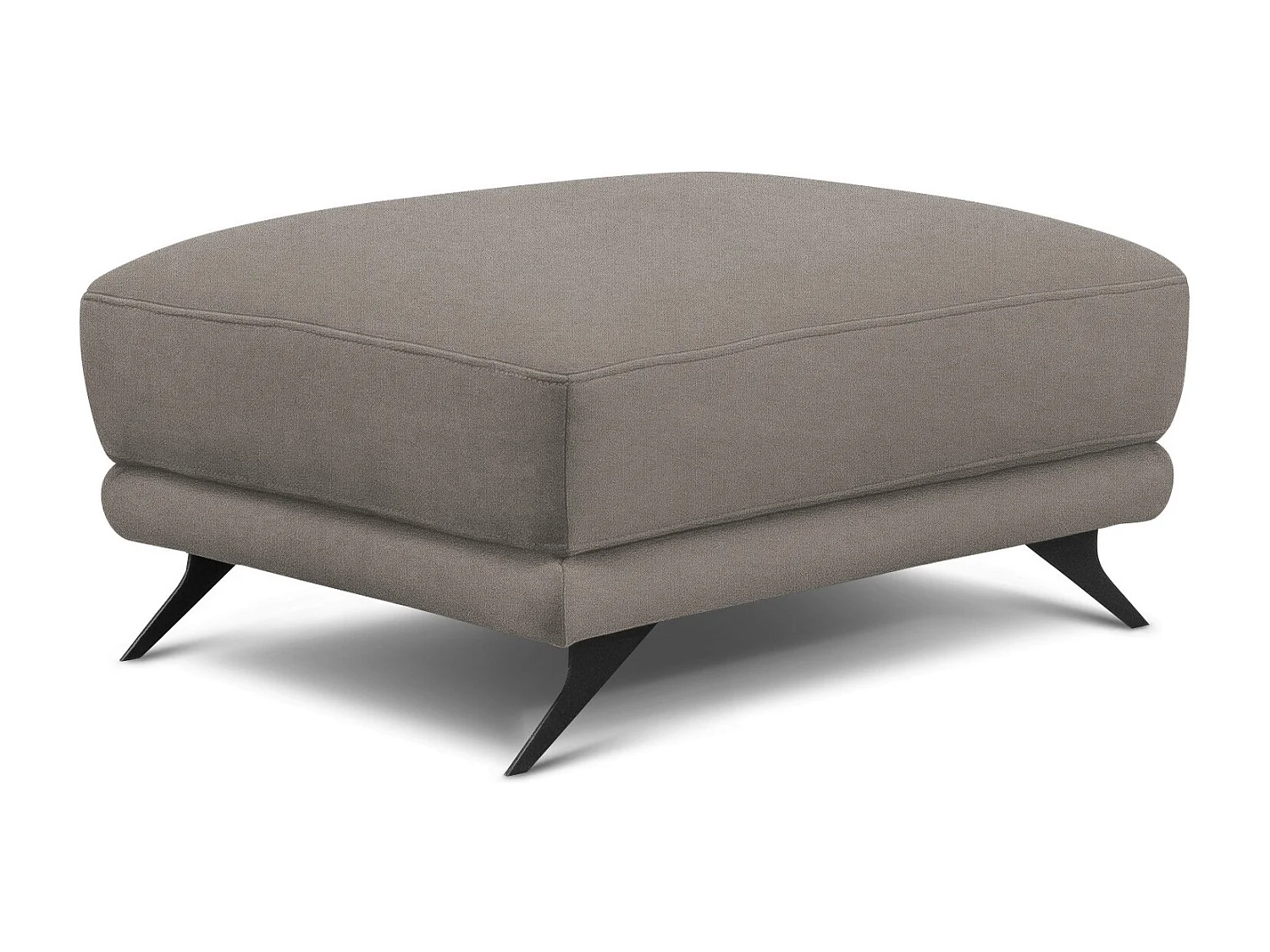 Pouf en tissu MAGY – Confort dans un style contemporain-Gris foncé