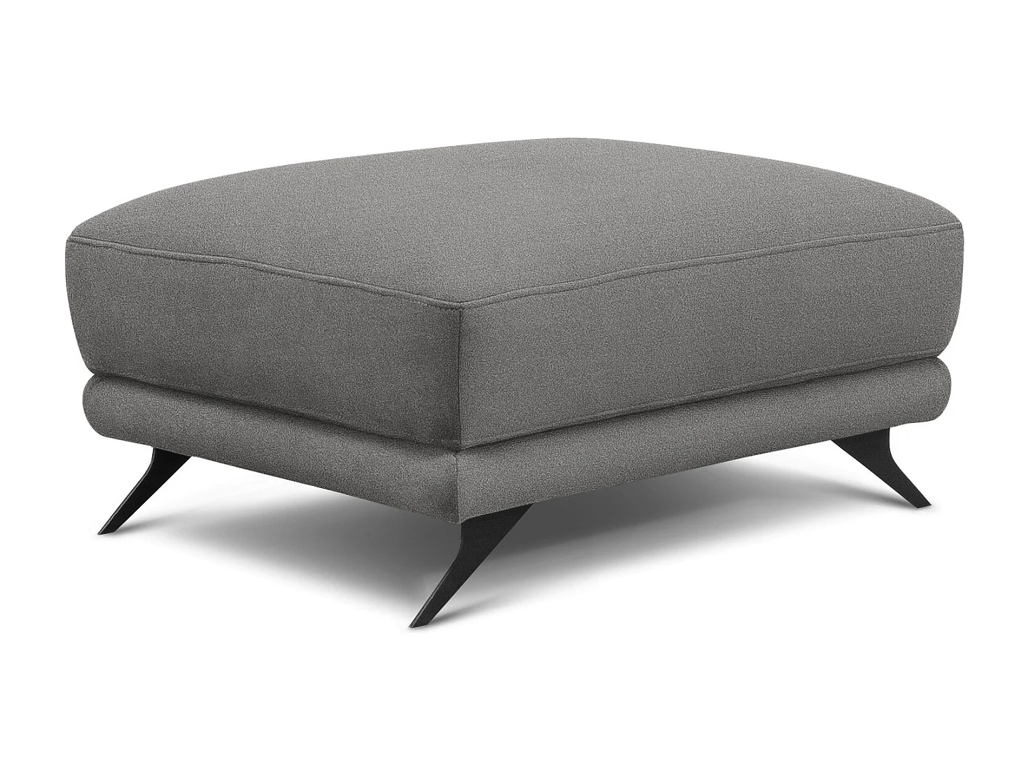 Pouf en tissu MAGY – Confort dans un style contemporain-Gris souris