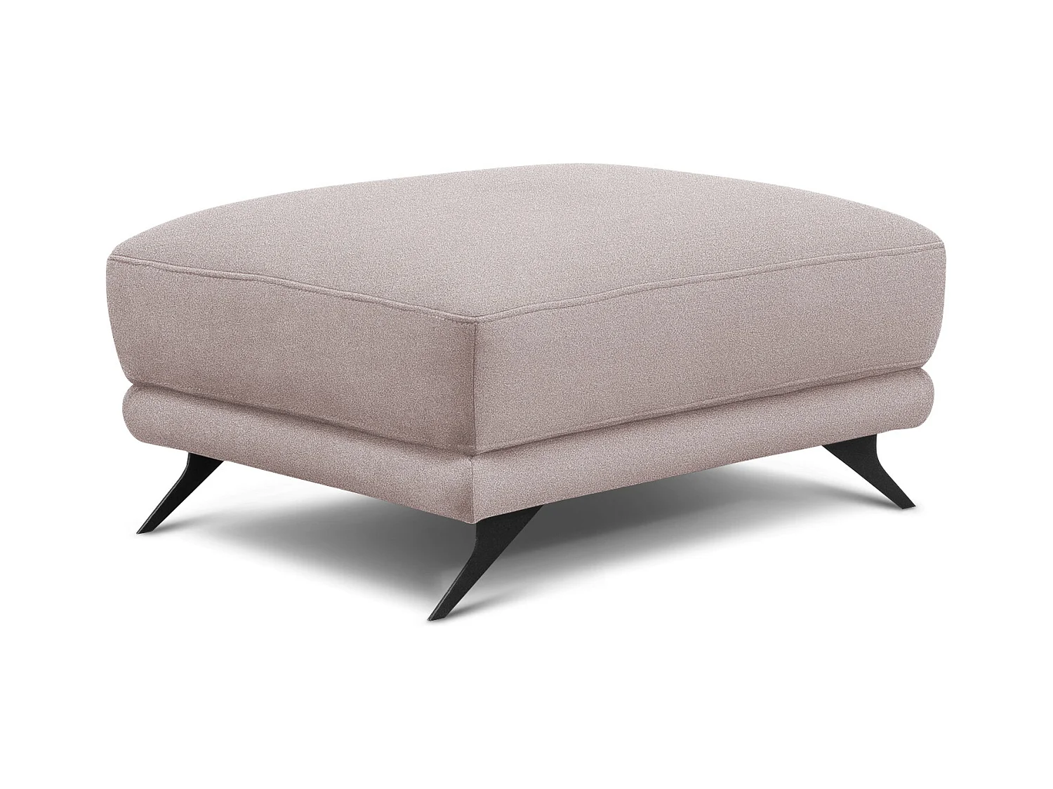 Pouf en tissu MAGY – Confort dans un style contemporain-Rose clair