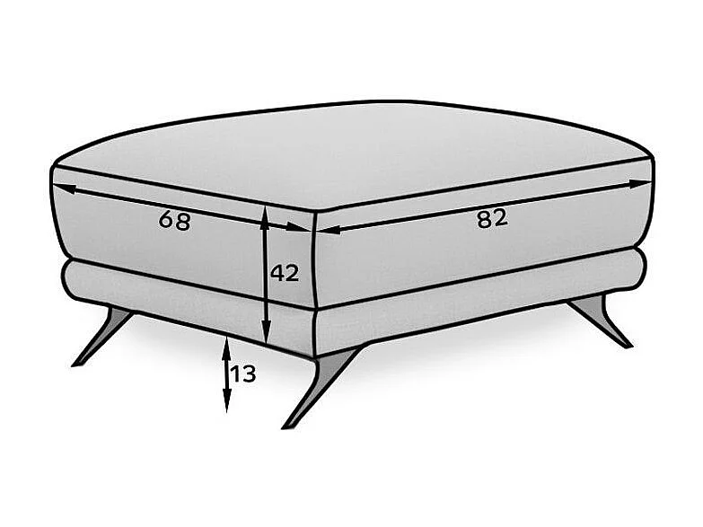 Pouf en tissu MAGY – Confort dans un style contemporain-Rose clair