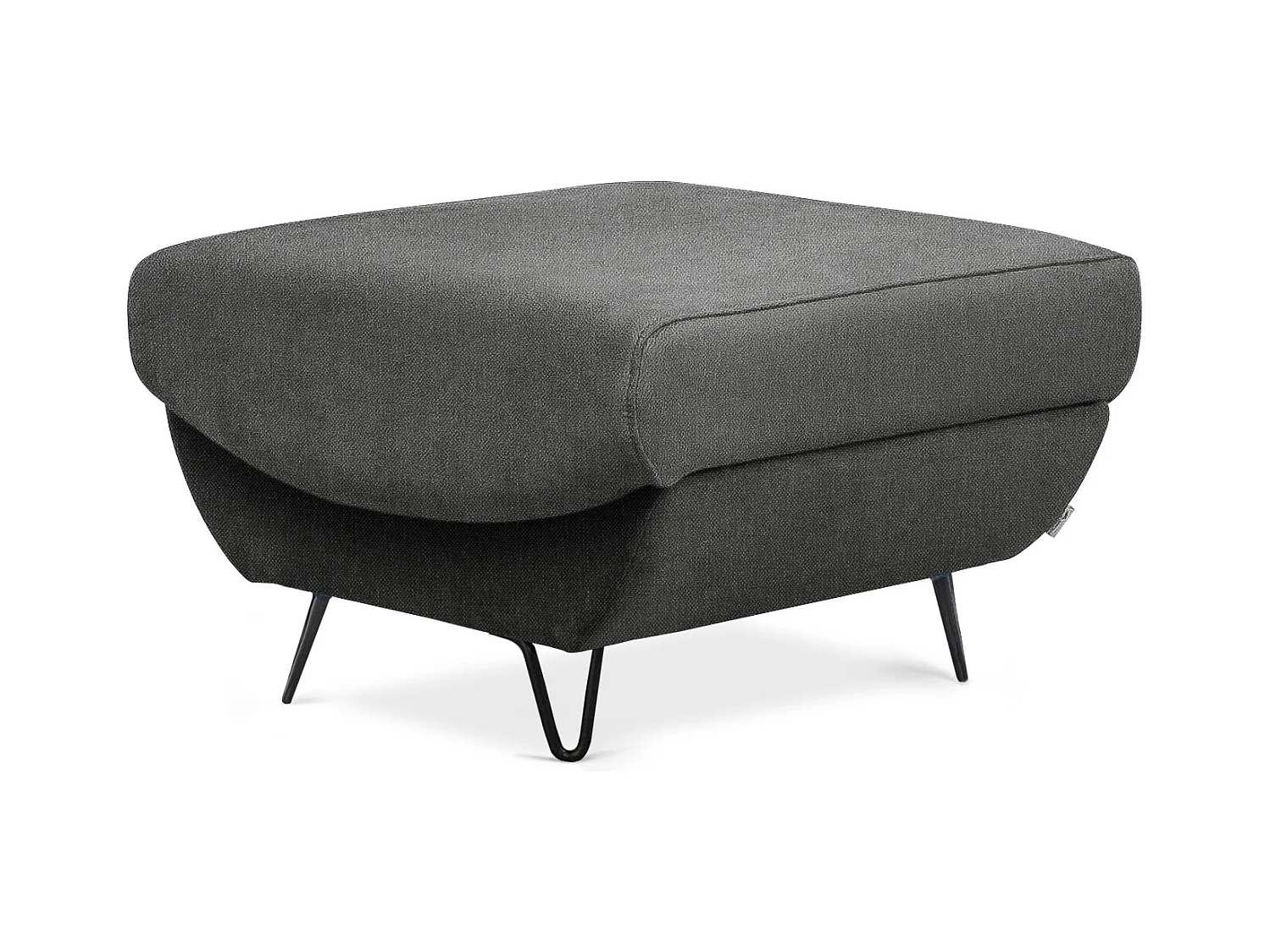 ZURIK stoffen poef – Elegantie en functionaliteit-Kleur Grijs