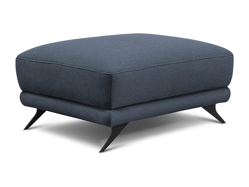 Pouf en tissu MAGY – Confort dans un style contemporain-Bleu charrette