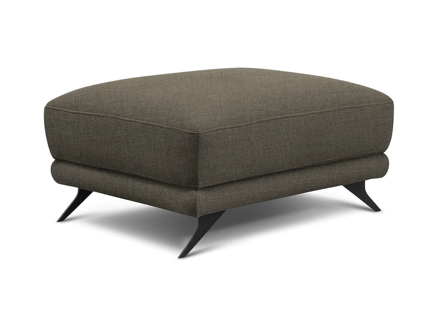 Pouf en tissu MAGY – Confort dans un style contemporain-Beige foncé