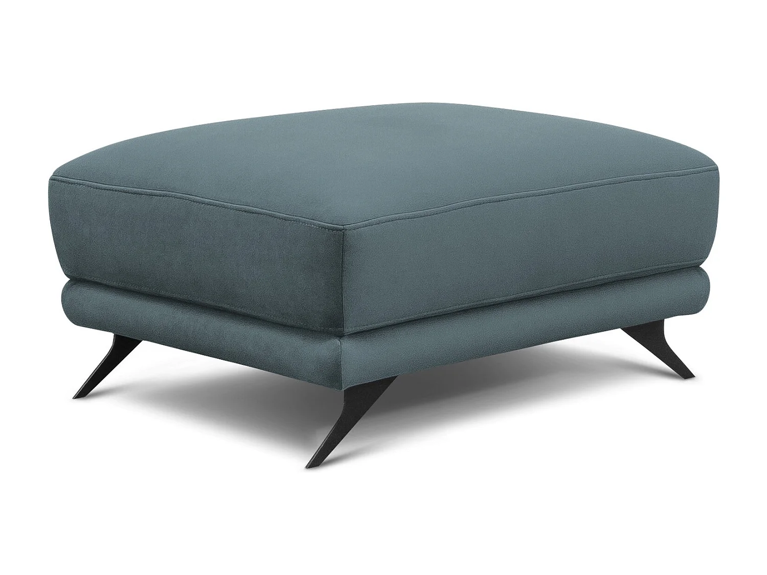 Pouf en velours MAGY – Confort tout en douceur-Noir