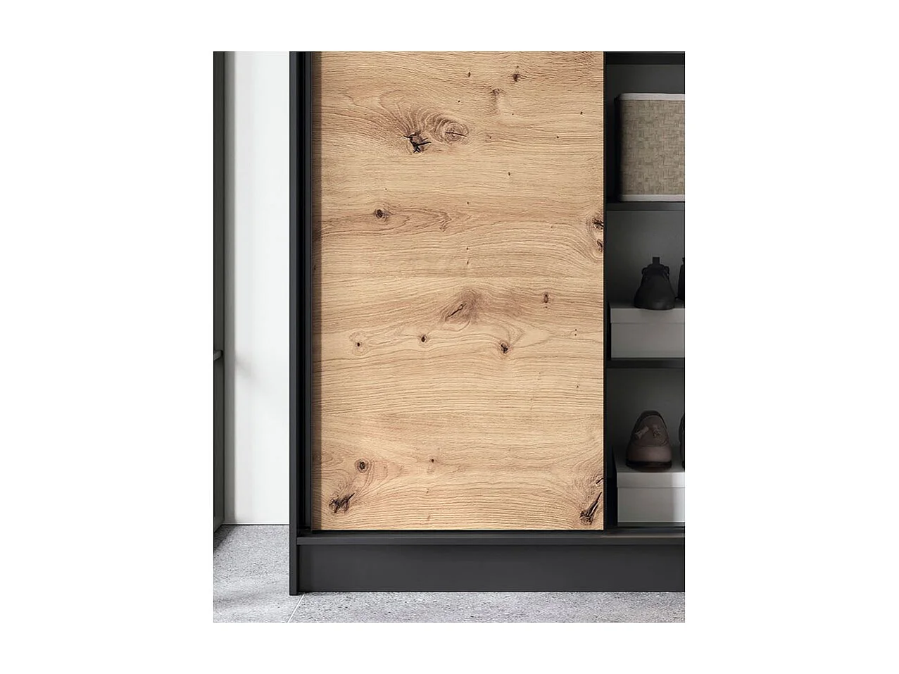 Armoire à portes coulissantes REVILA – Organisez votre espace avec élégance moderne-Largeur 120 cm