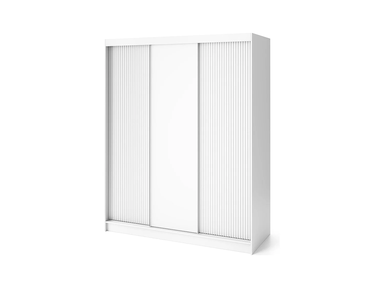 Armoire chambre adulte blanche BLANKO-Largeur 180 cm