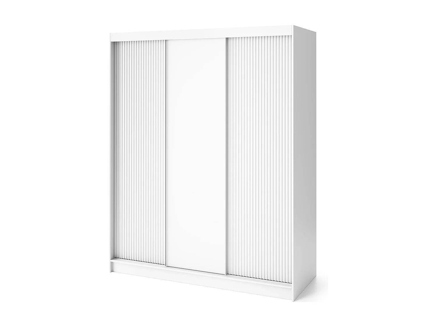 Armoire chambre adulte blanche BLANKO-Largeur 180 cm