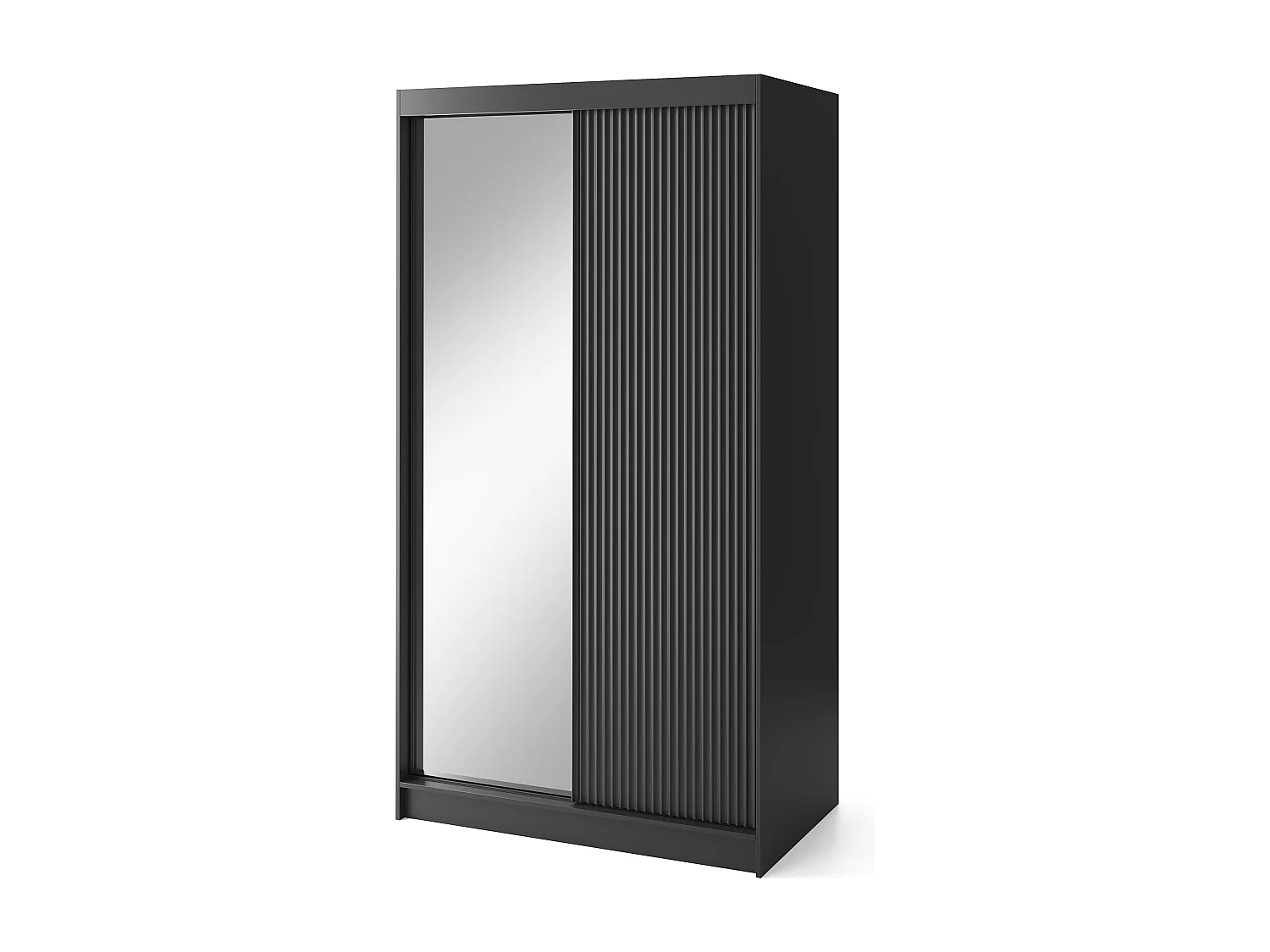 Armoire coulissante GAMA avec miroir – Moderne & profondeur visuelle-Largeur 120 cm