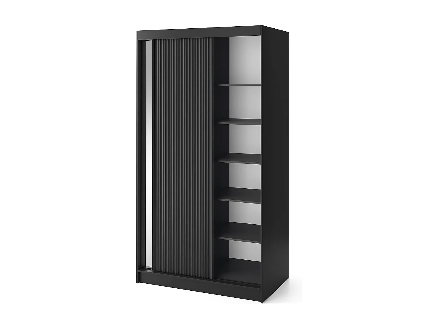 Armoire coulissante GAMA avec miroir – Moderne & profondeur visuelle-Largeur 120 cm