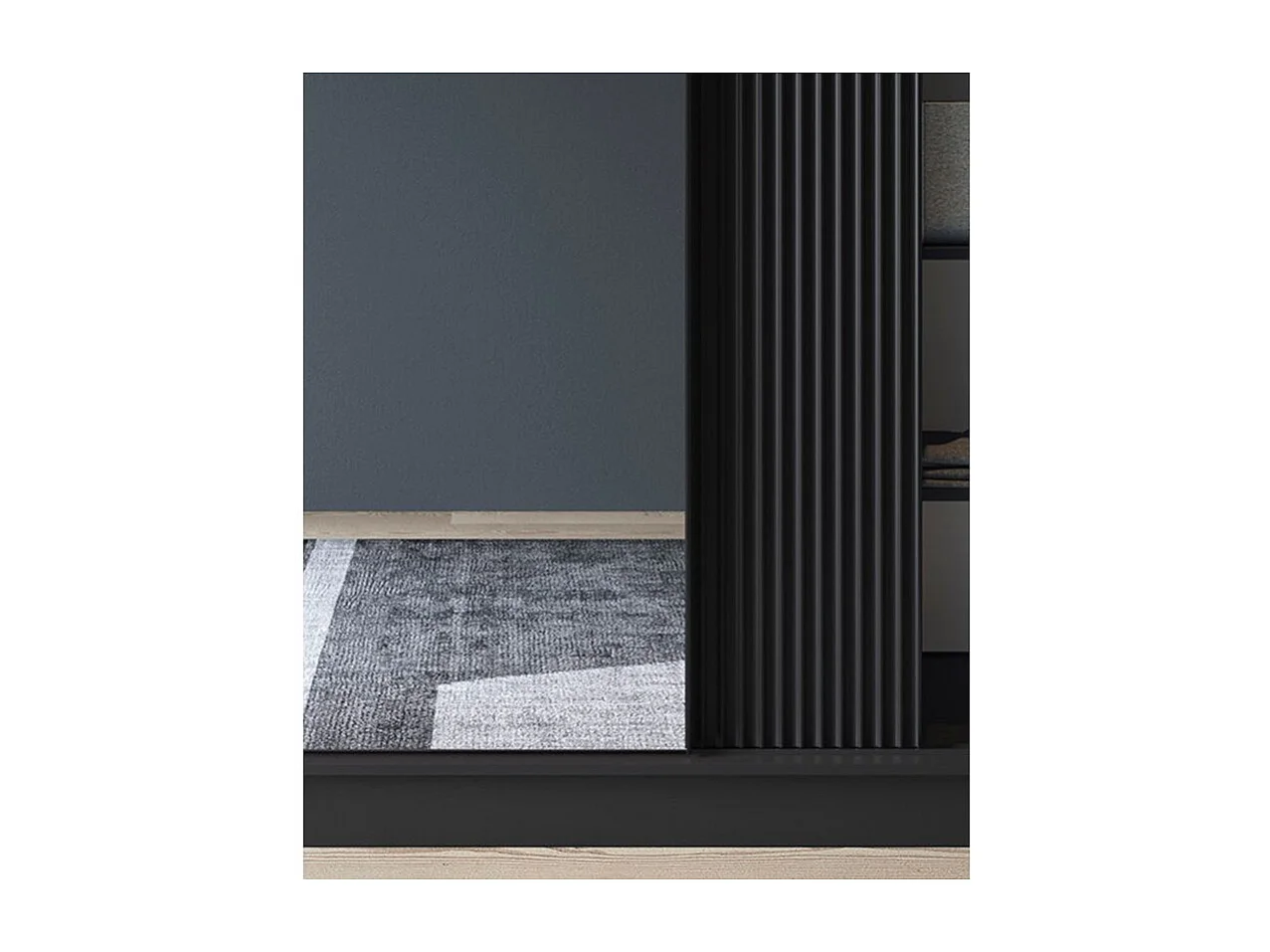 Armoire coulissante GAMA avec miroir – Moderne & profondeur visuelle-Largeur 180 cm