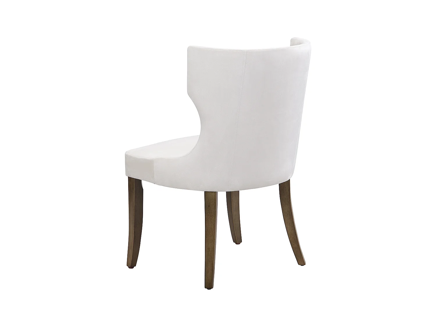 Lot de 6 Chaises en velours - avec pieds réglables en bois massif - Beige