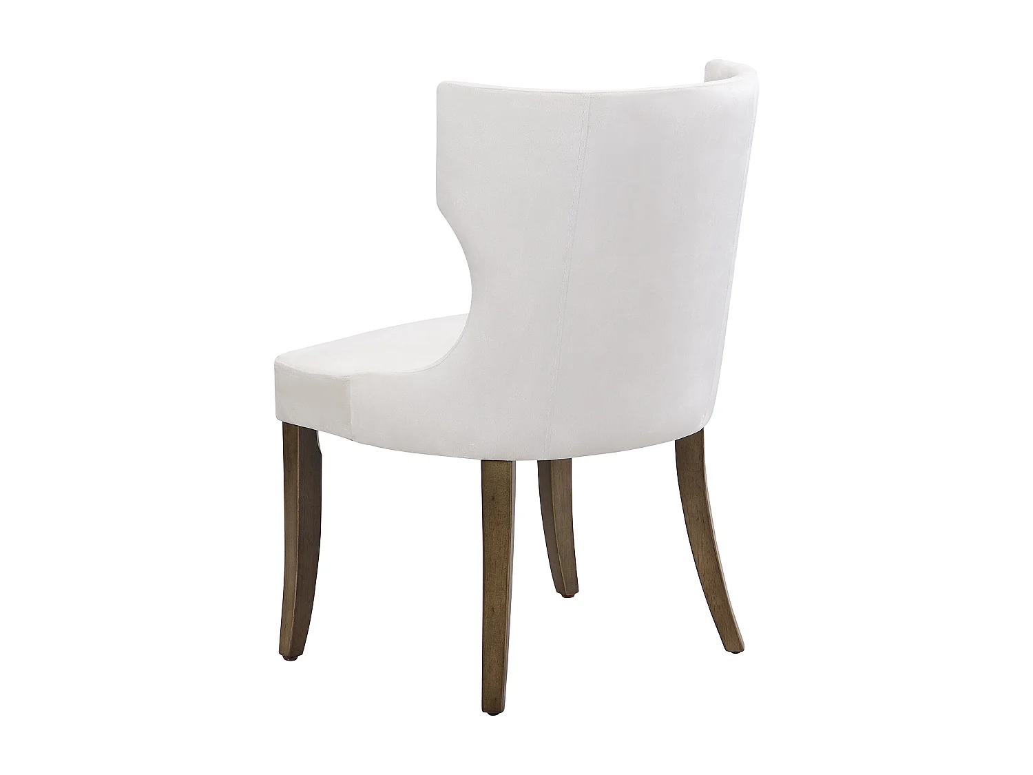 Lot de 6 Chaises en velours - avec pieds réglables en bois massif - Beige