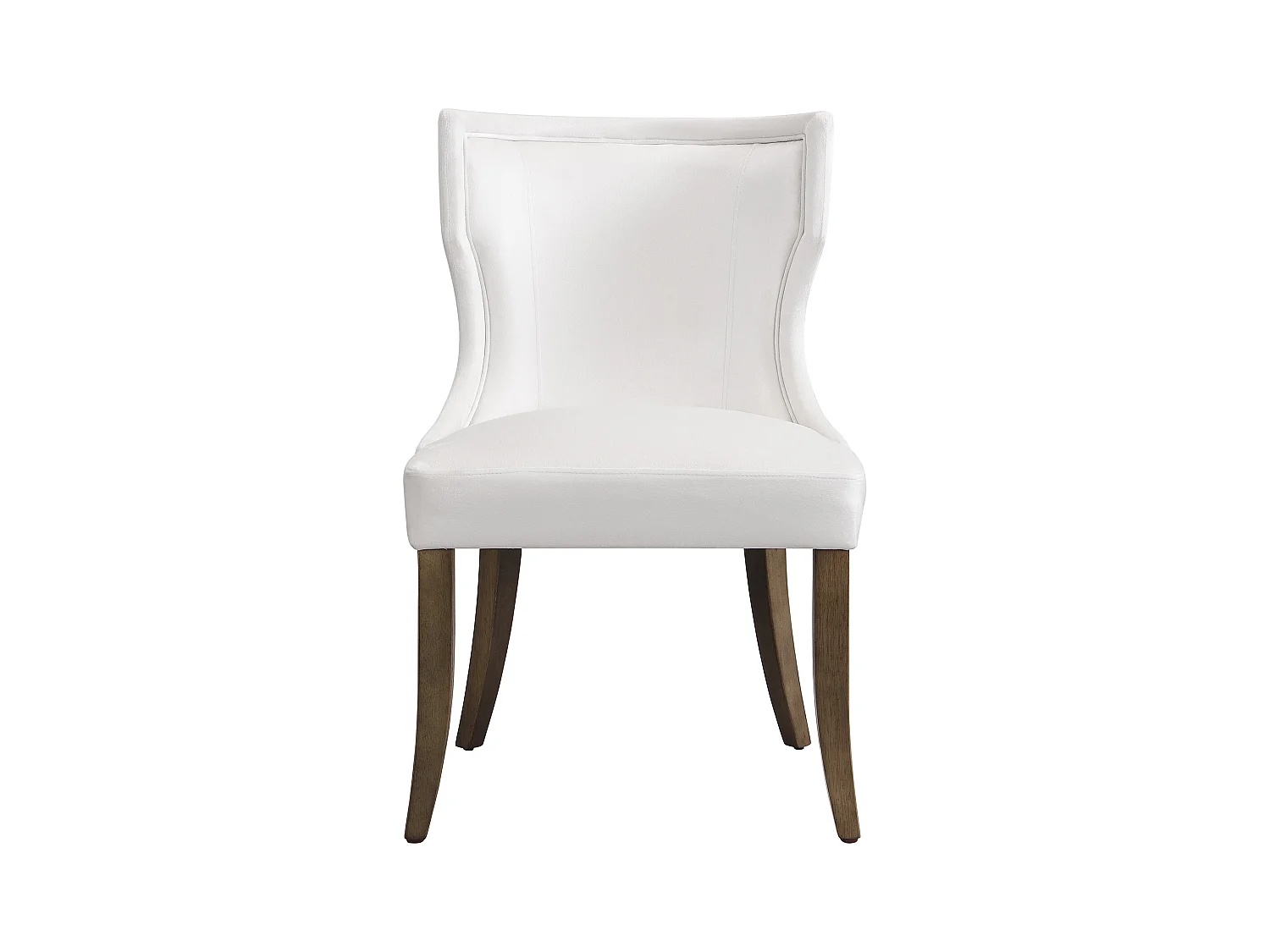 Lot de 2 Chaises en velours - avec pieds réglables en bois massif - Beige