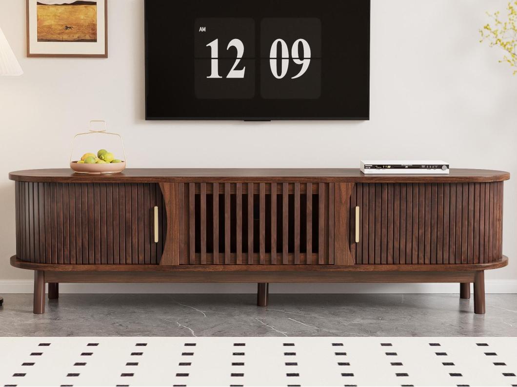 Tv-meubel 165x39,5x46cm - voor televisies tot 65" - bruin