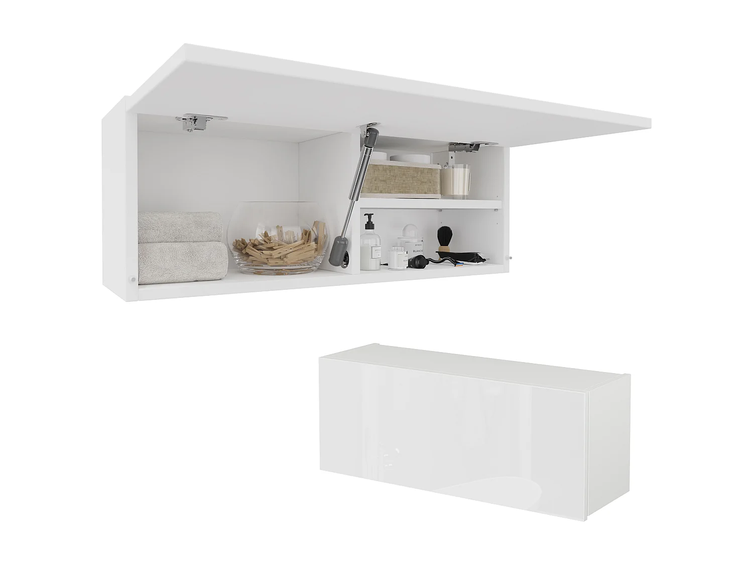 Armoire de salle de bain - 60, 80 et 120 cm - Armoire murale pliable - Meuble de salle de bain