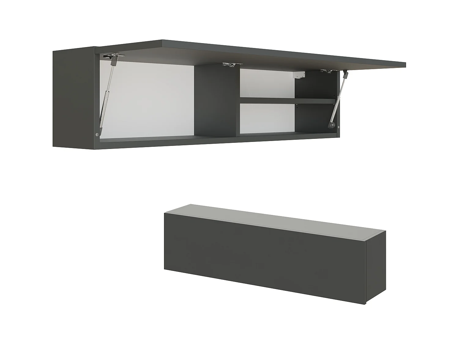 Badkamerkast - 60, 80 en 120 cm - Opklapbare wandkast - Badkamermeubel