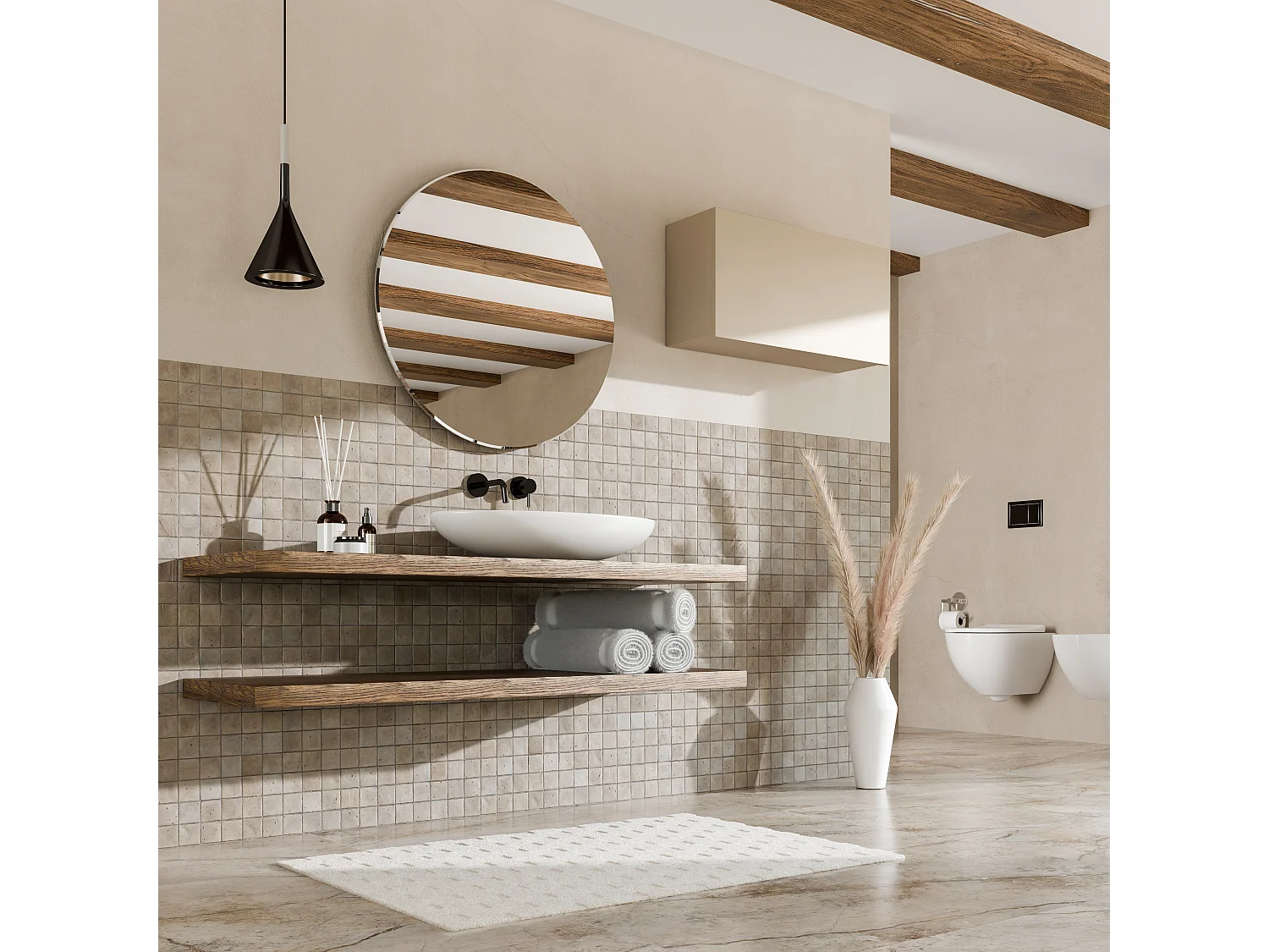 Armoire de salle de bain - 60, 80 et 120 cm - Armoire murale pliable - Meuble de salle de bain