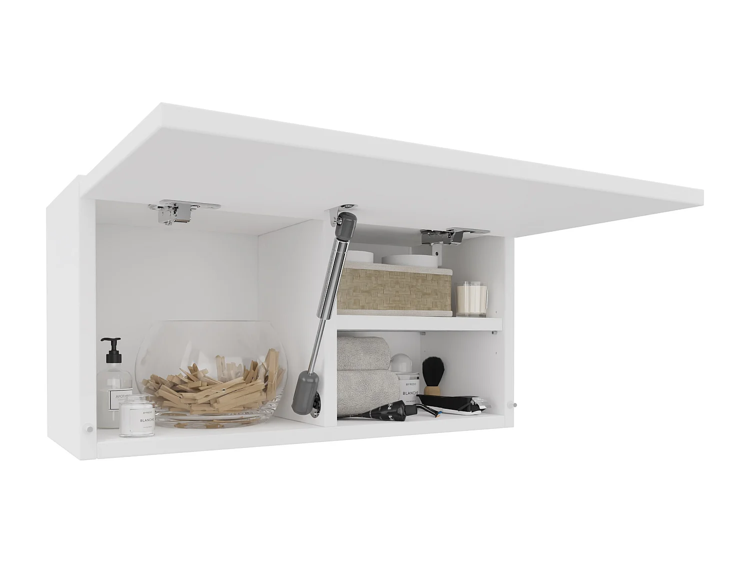 Badkamerkast - 60, 80 en 120 cm - Opklapbare wandkast - Badkamermeubel