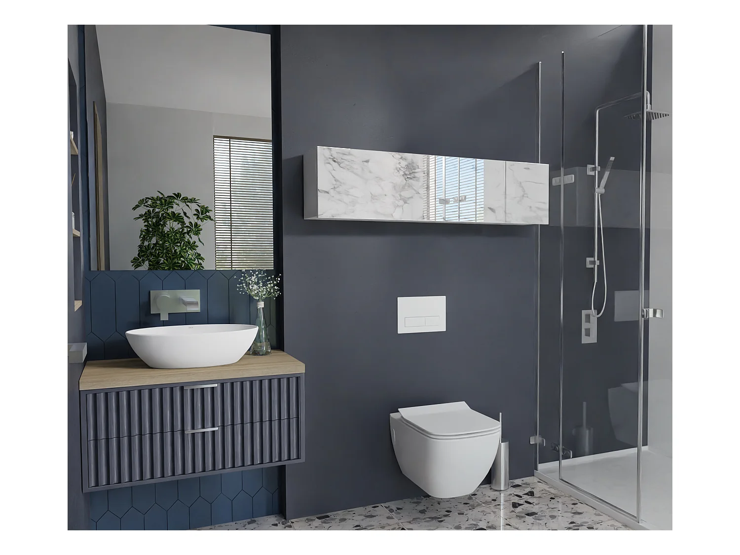 Armoire de salle de bain - 60, 80 et 120 cm - Armoire murale pliable - Meuble de salle de bain