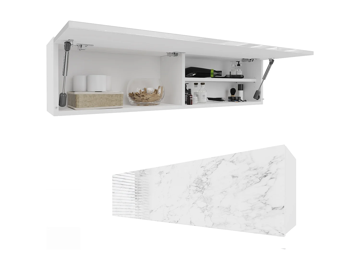 Armoire de salle de bain - 60, 80 et 120 cm - Armoire murale pliable - Meuble de salle de bain