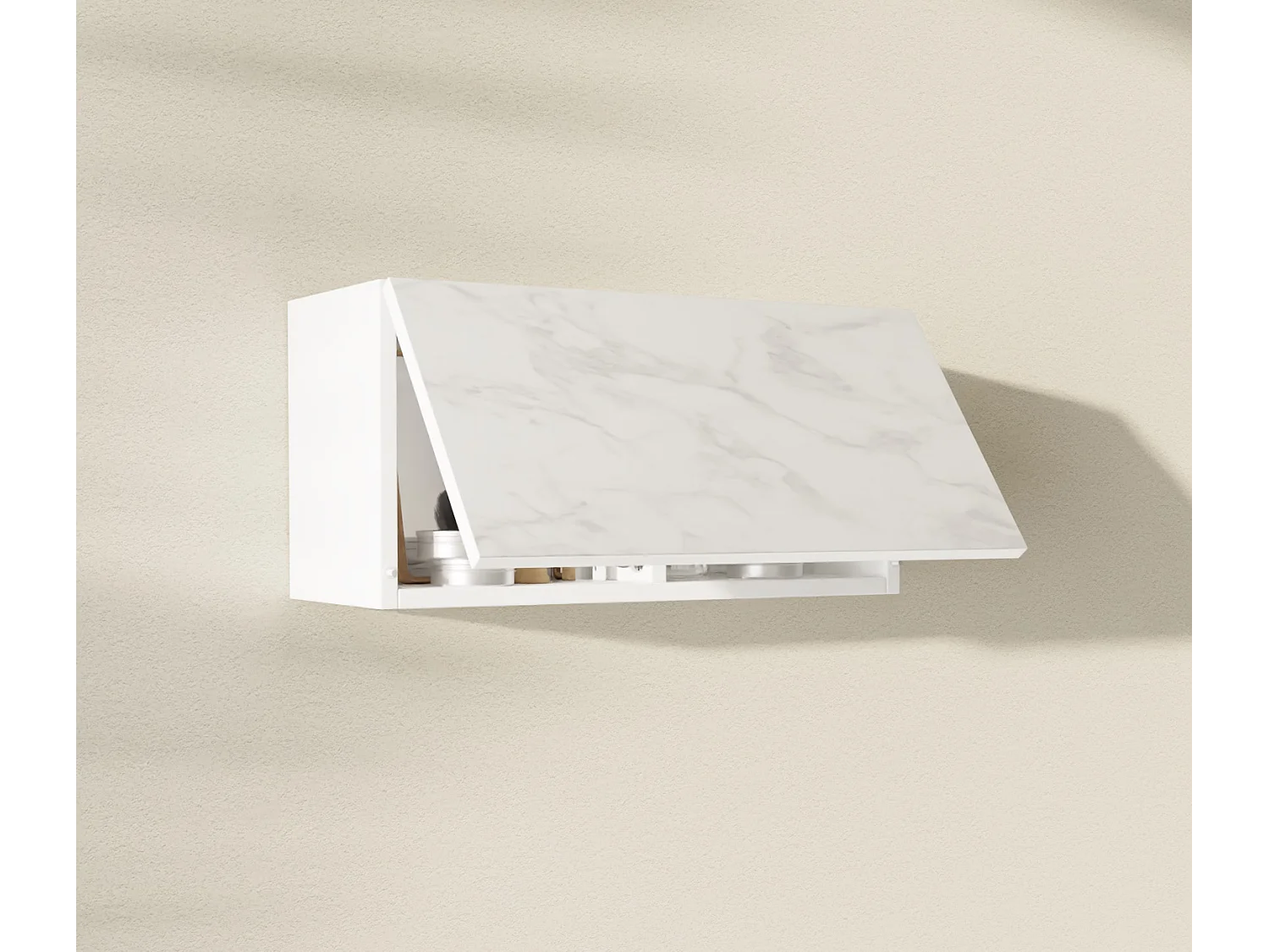 Badkamerkast - 60, 80 en 120 cm - Opklapbare wandkast - Badkamermeubel