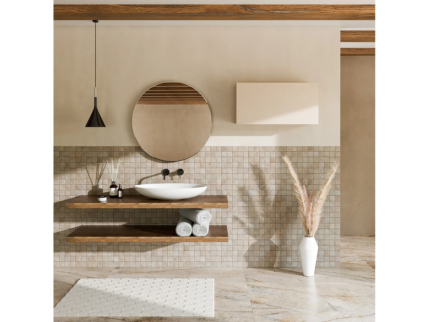 Armoire de salle de bain - 60, 80 et 120 cm - Armoire murale pliable - Meuble de salle de bain