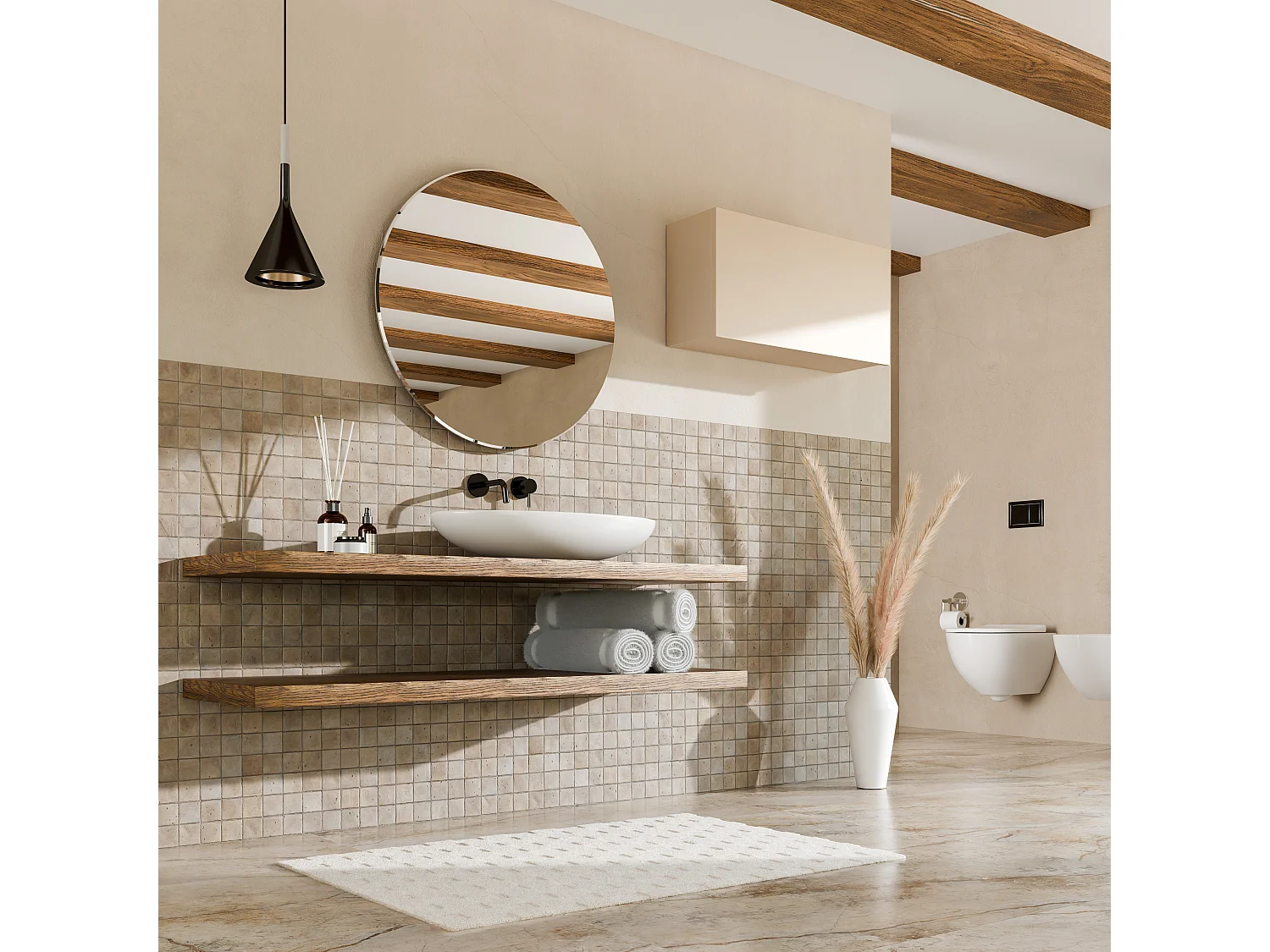 Armoire de salle de bain - 60, 80 et 120 cm - Armoire murale pliable - Meuble de salle de bain