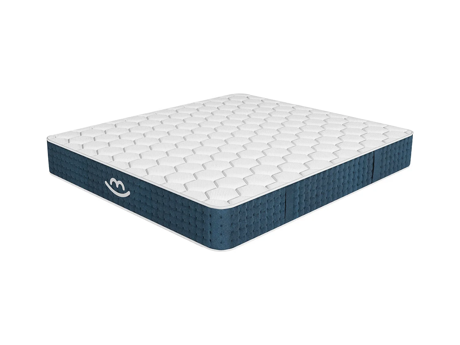 Pack lit coffre et matelas hybride 140x190 épais 26cm