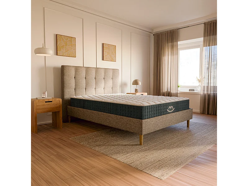 Pack lit et matelas hybride 80x200 épais 26cm