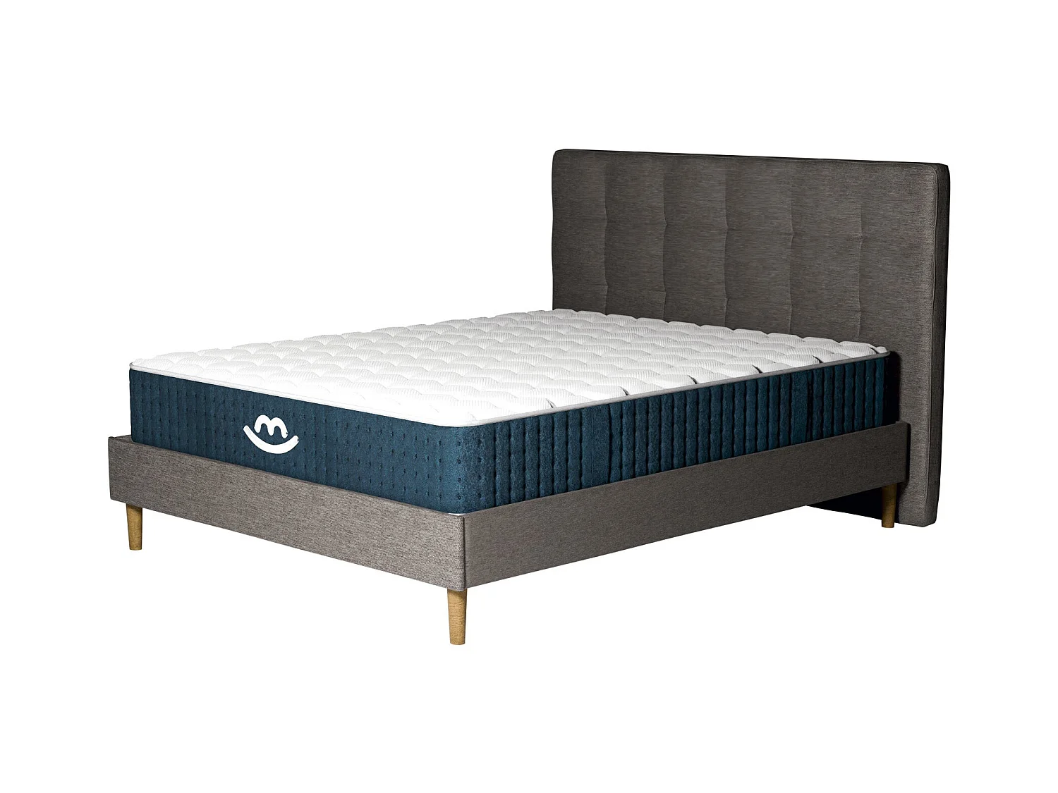 Pack lit et matelas hybride 80x200 épais 26cm