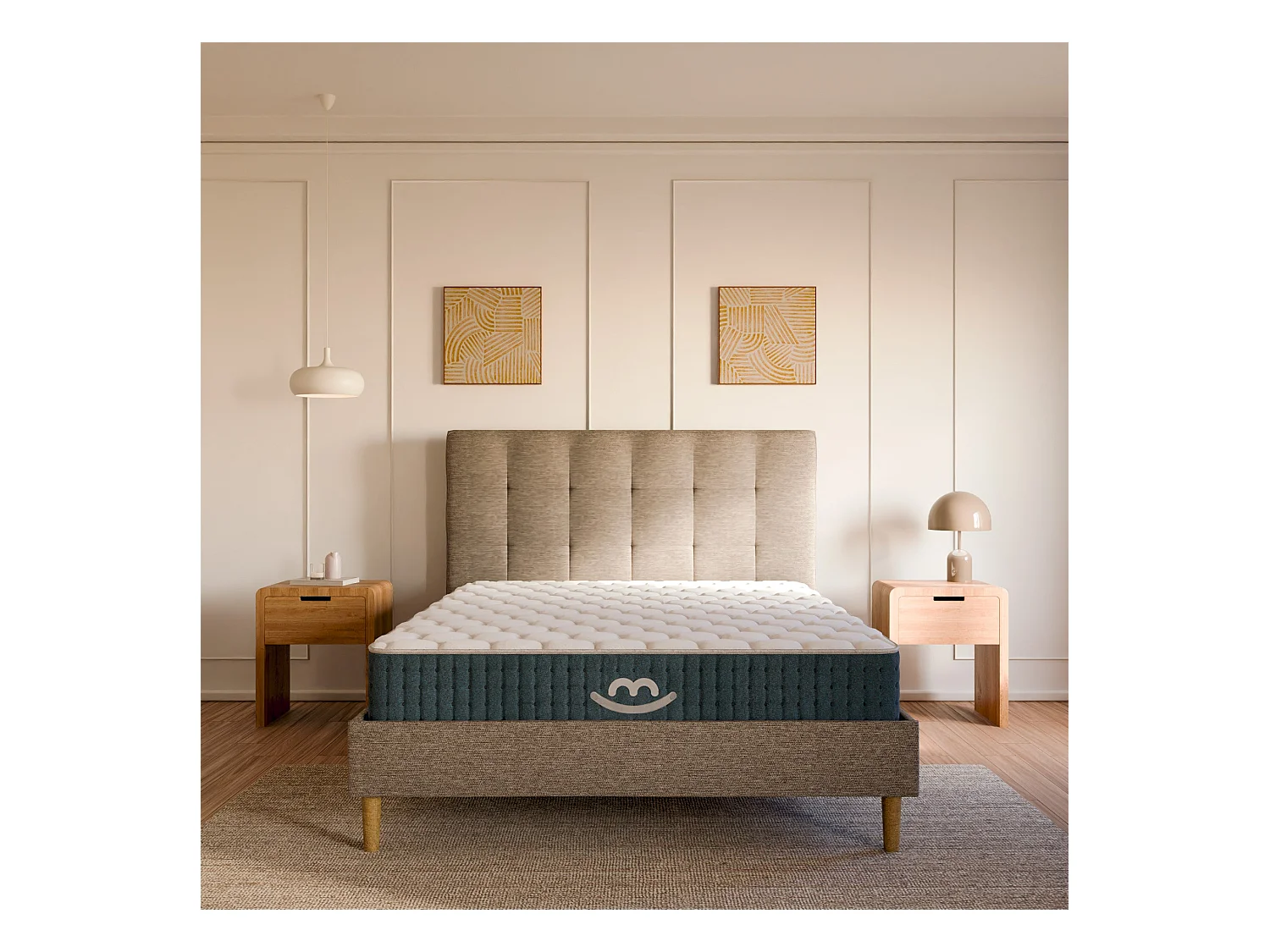 Pack lit et matelas hybride 80x200 épais 26cm