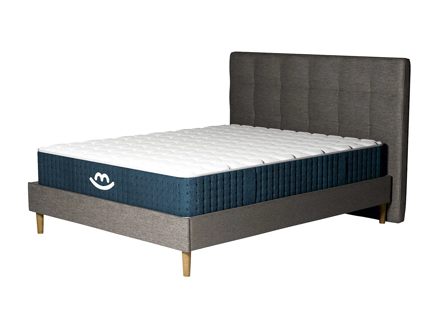 Pack lit et matelas hybride 80x200 épais 26cm