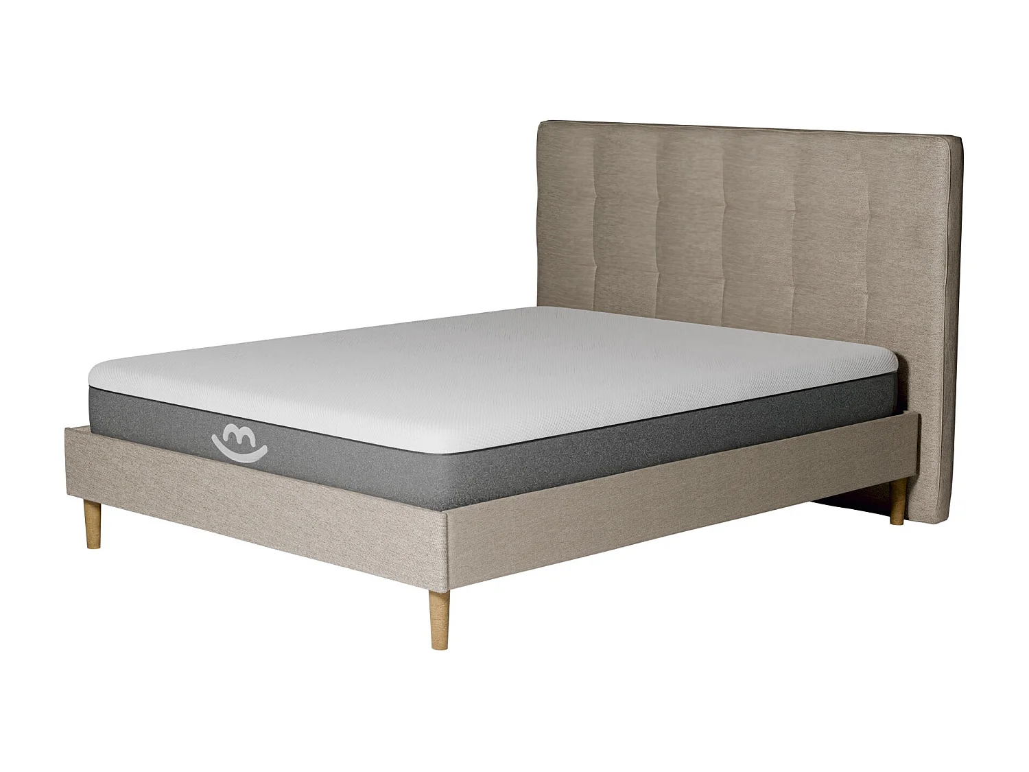 Pack lit et matelas latex 140x190 épais 25cm