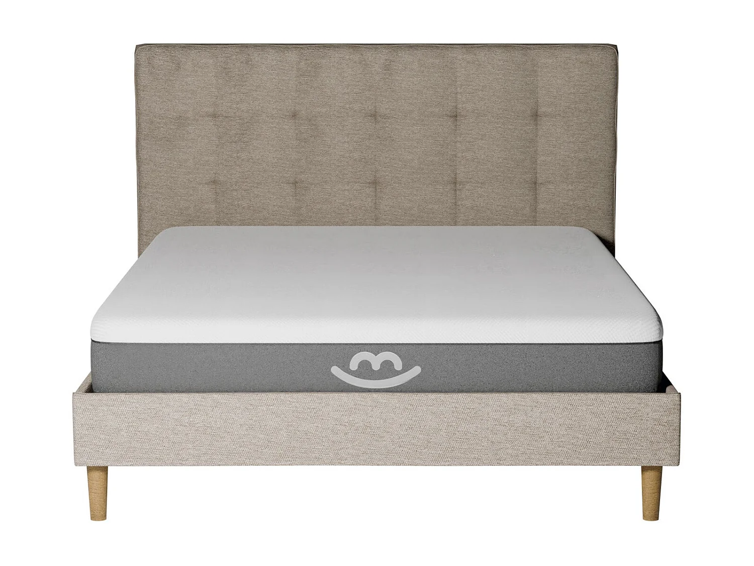 Pack lit et matelas latex 140x190 épais 25cm