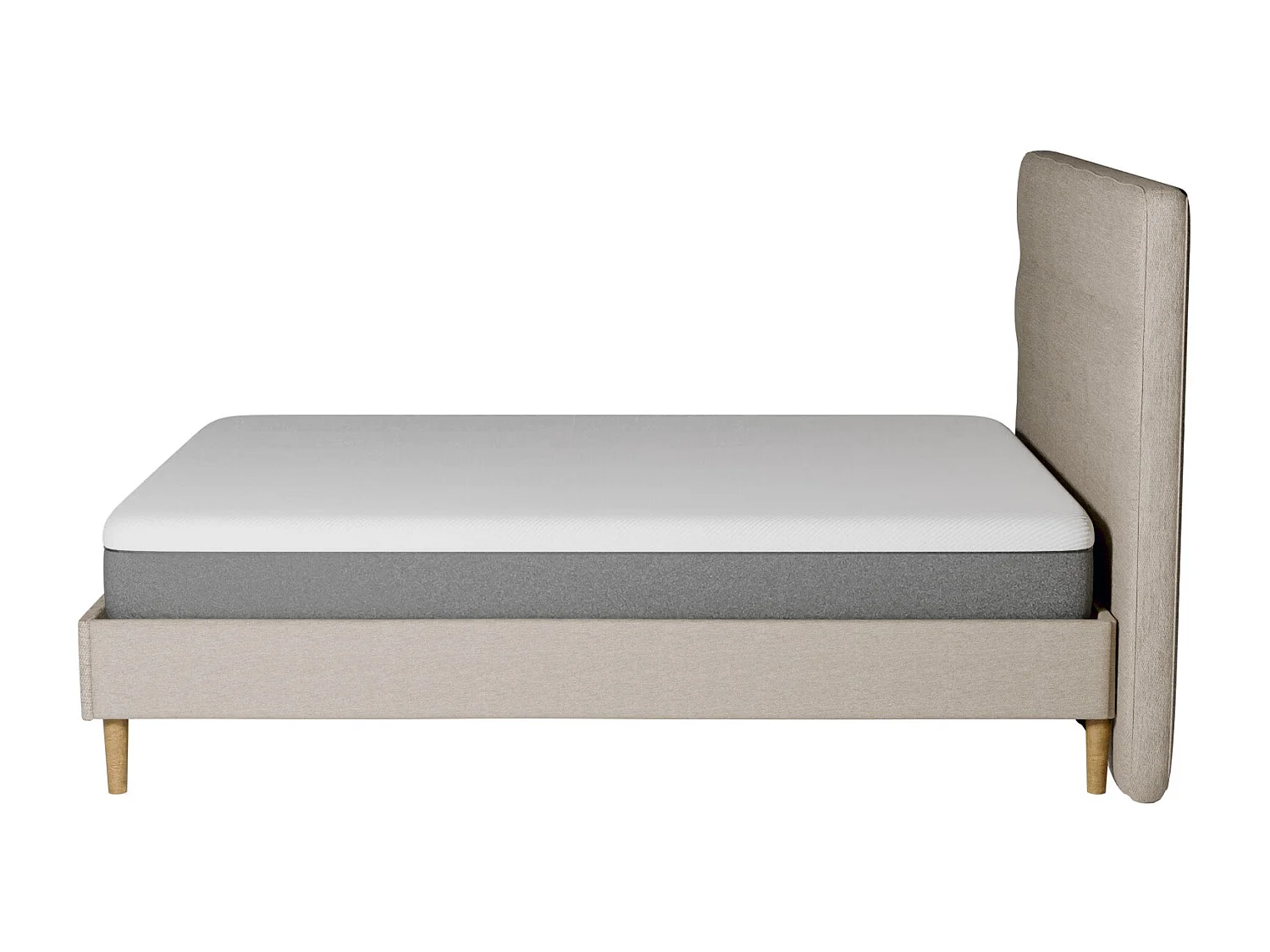 Pack lit et matelas latex 140x190 épais 25cm