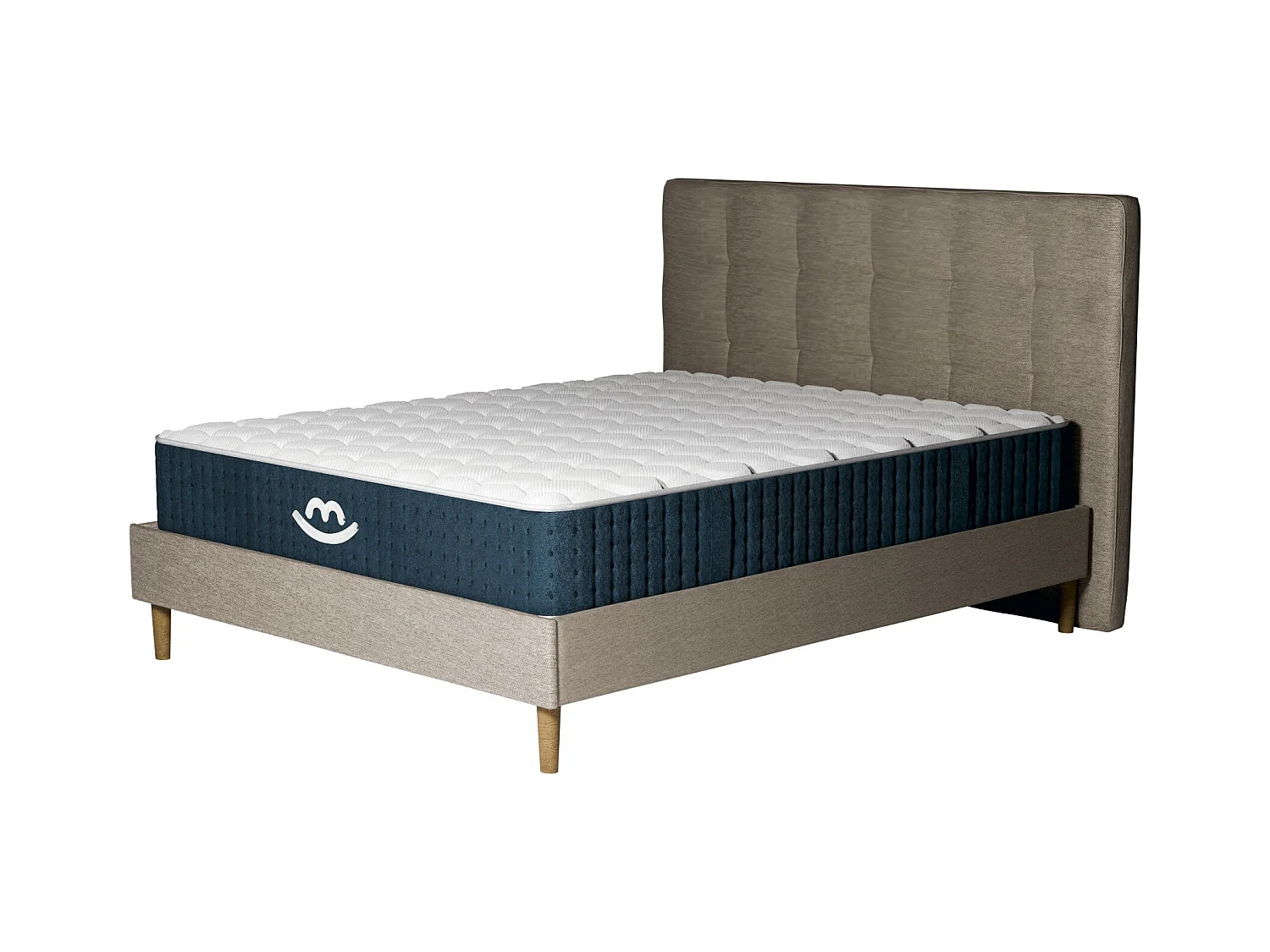 Pack lit et matelas hybride 80x200 épais 26cm