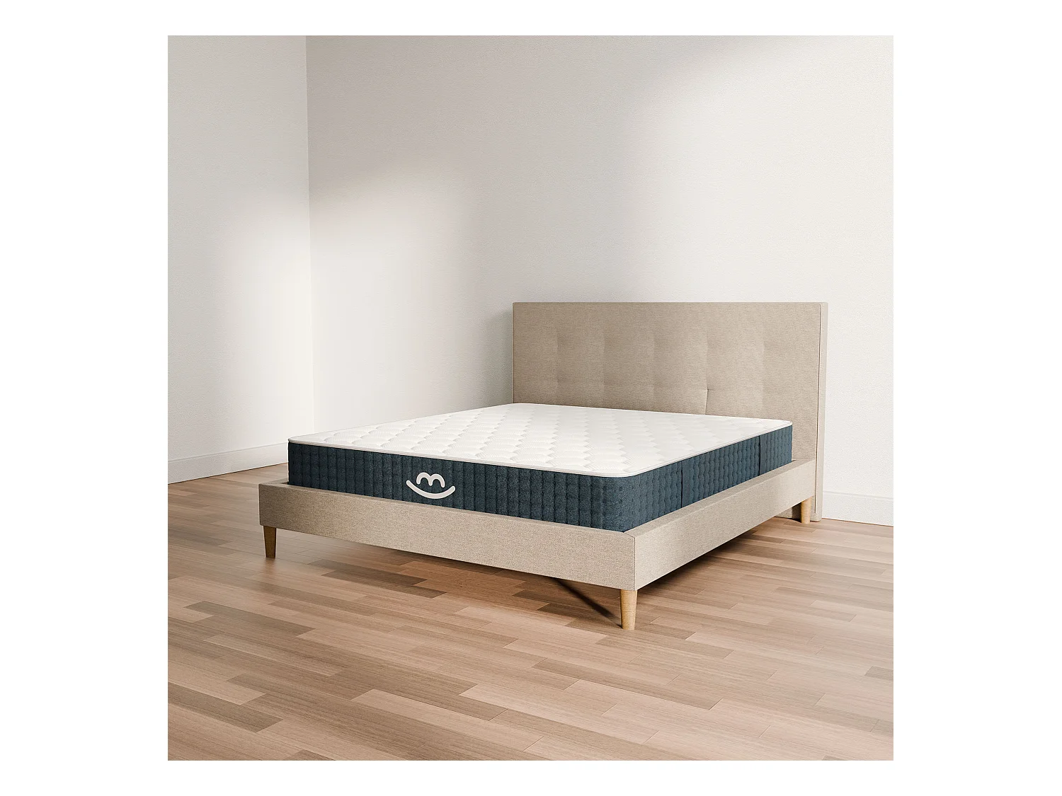 Pack lit et matelas hybride 80x200 épais 26cm