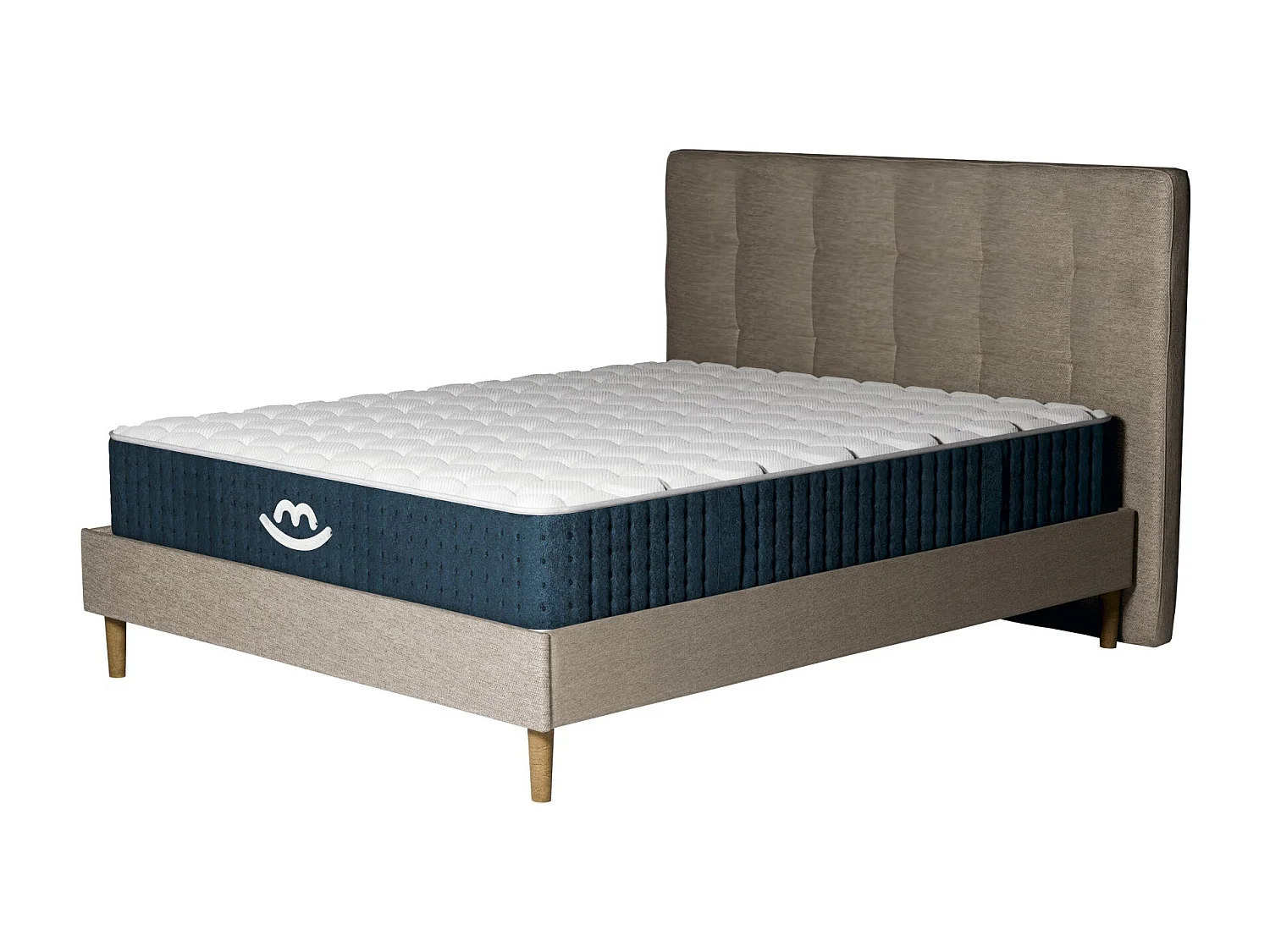 Pack lit et matelas hybride 80x200 épais 26cm
