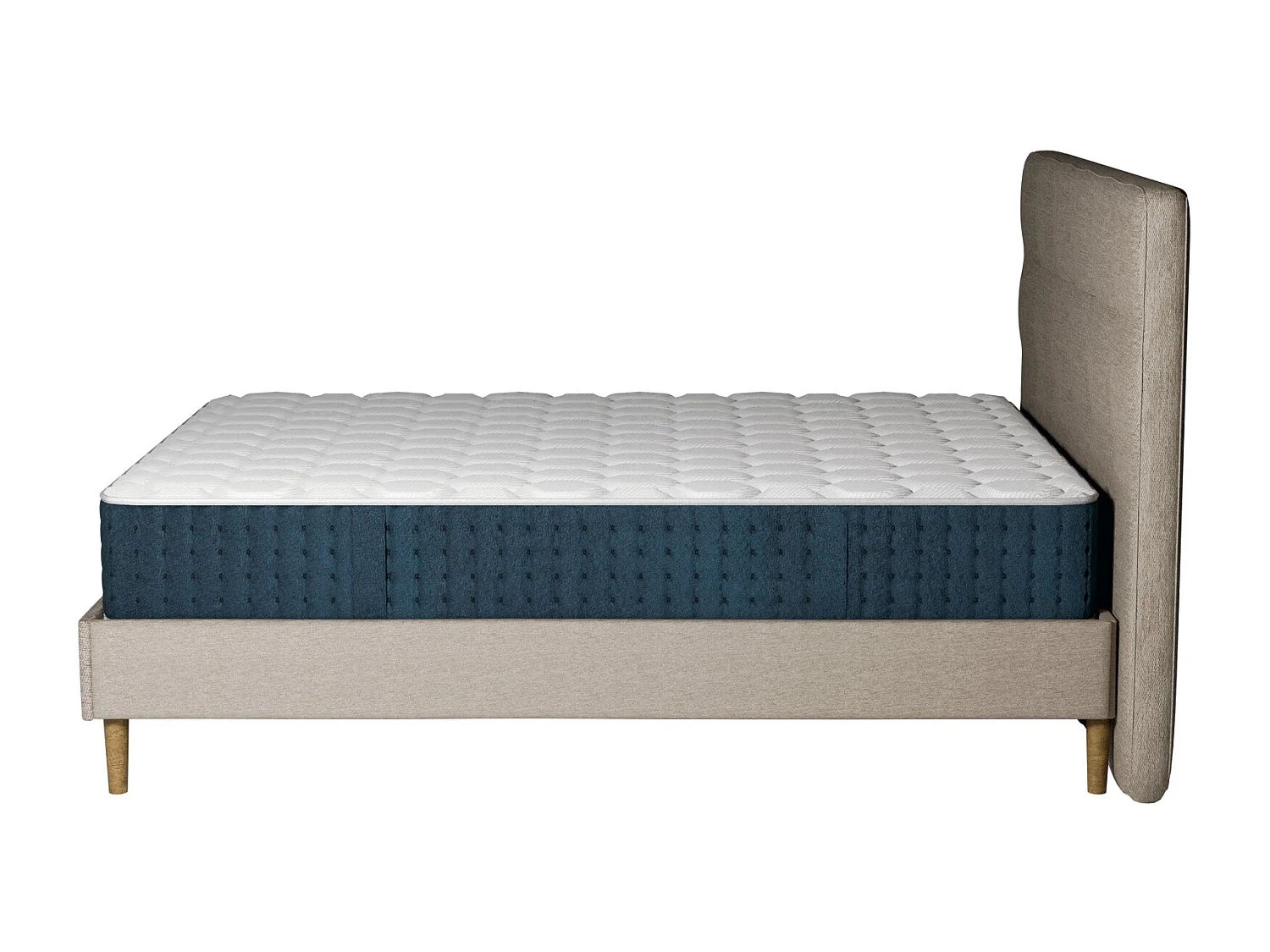 Pack lit et matelas hybride 80x200 épais 26cm